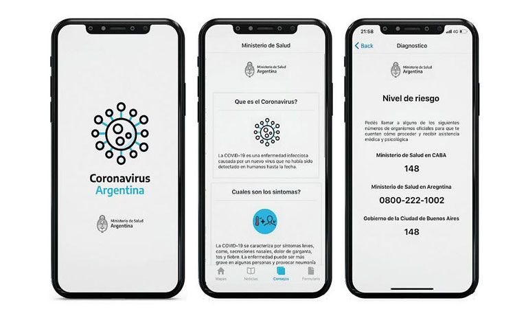 Aplicación oficial para la autoevaluación de coronavirus