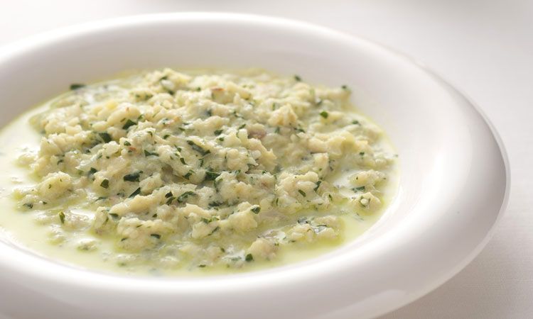 Sopa cremosa de merluza