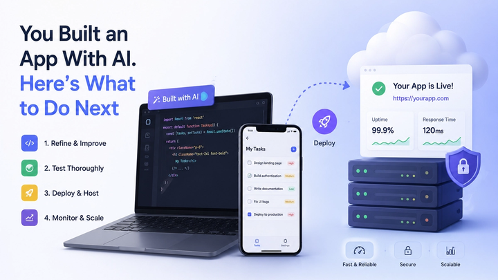 You Built an App With AI. Here's What to Do Next