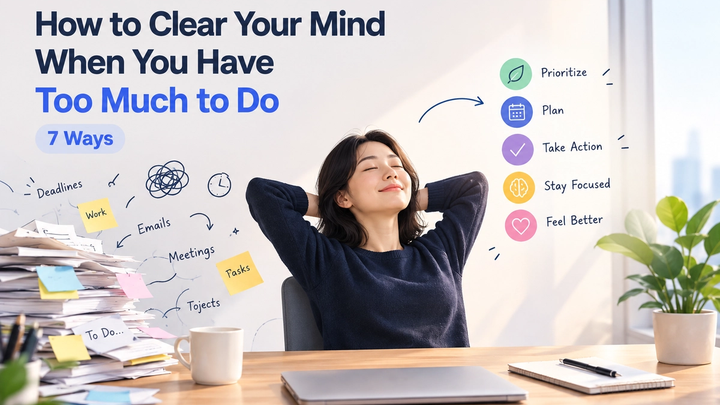 How to Clear Your Mind When You Have Too Much To Do - 7 Ways