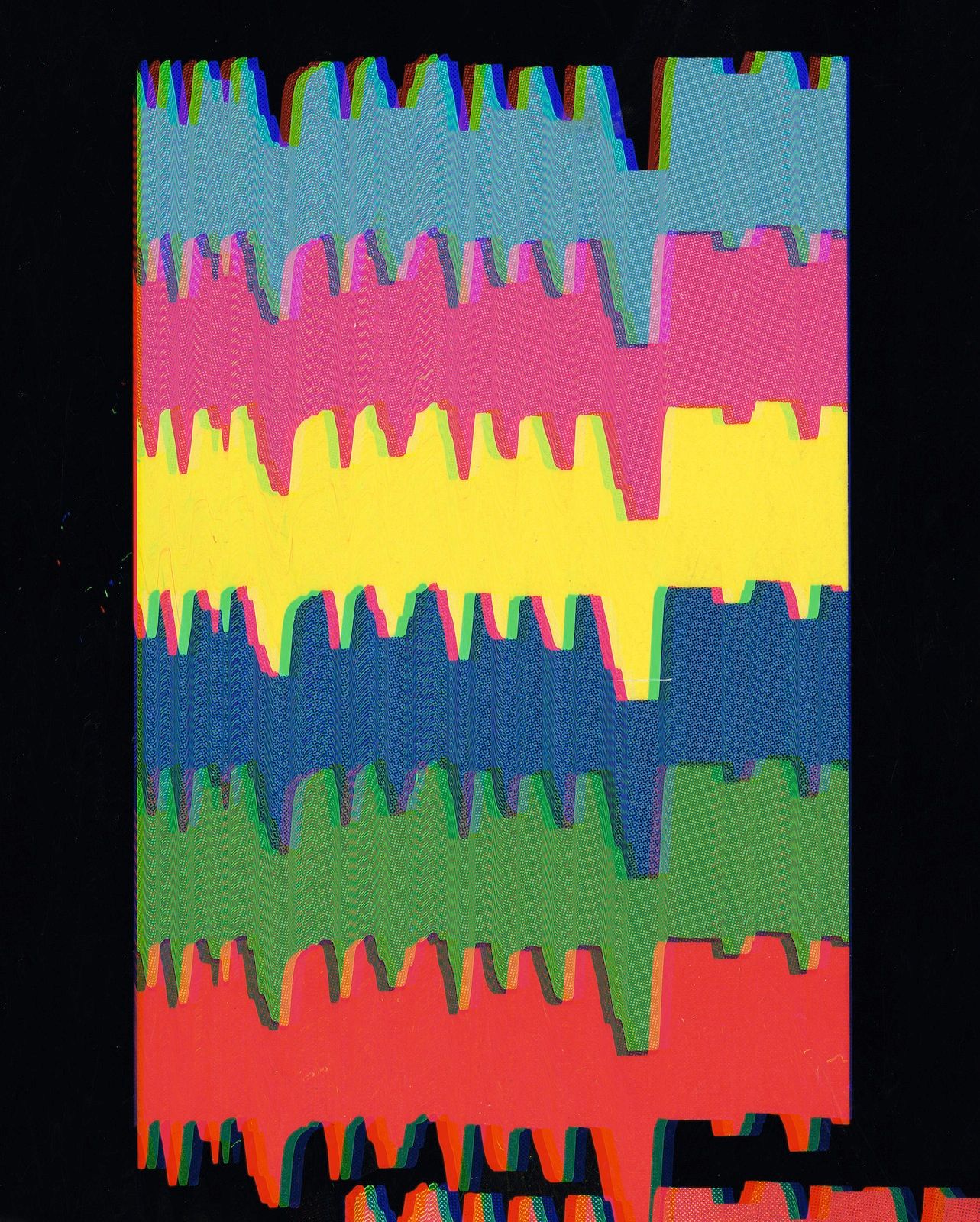 Sara Cwynar, Color Bars (Darkroom Manuals), 2014, chromogenic print mounted on Plexiglas, framed: 30 × 24 in.