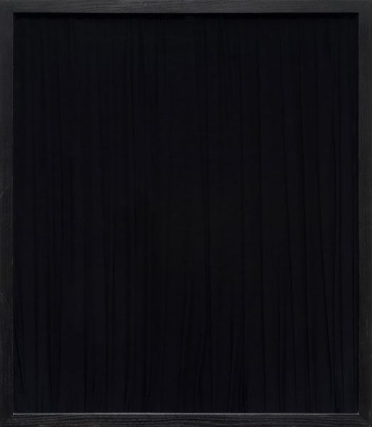 Simone Gilges , Materialprobe II (Seide), 2008, silk, fram, 19.7 x 24 in.