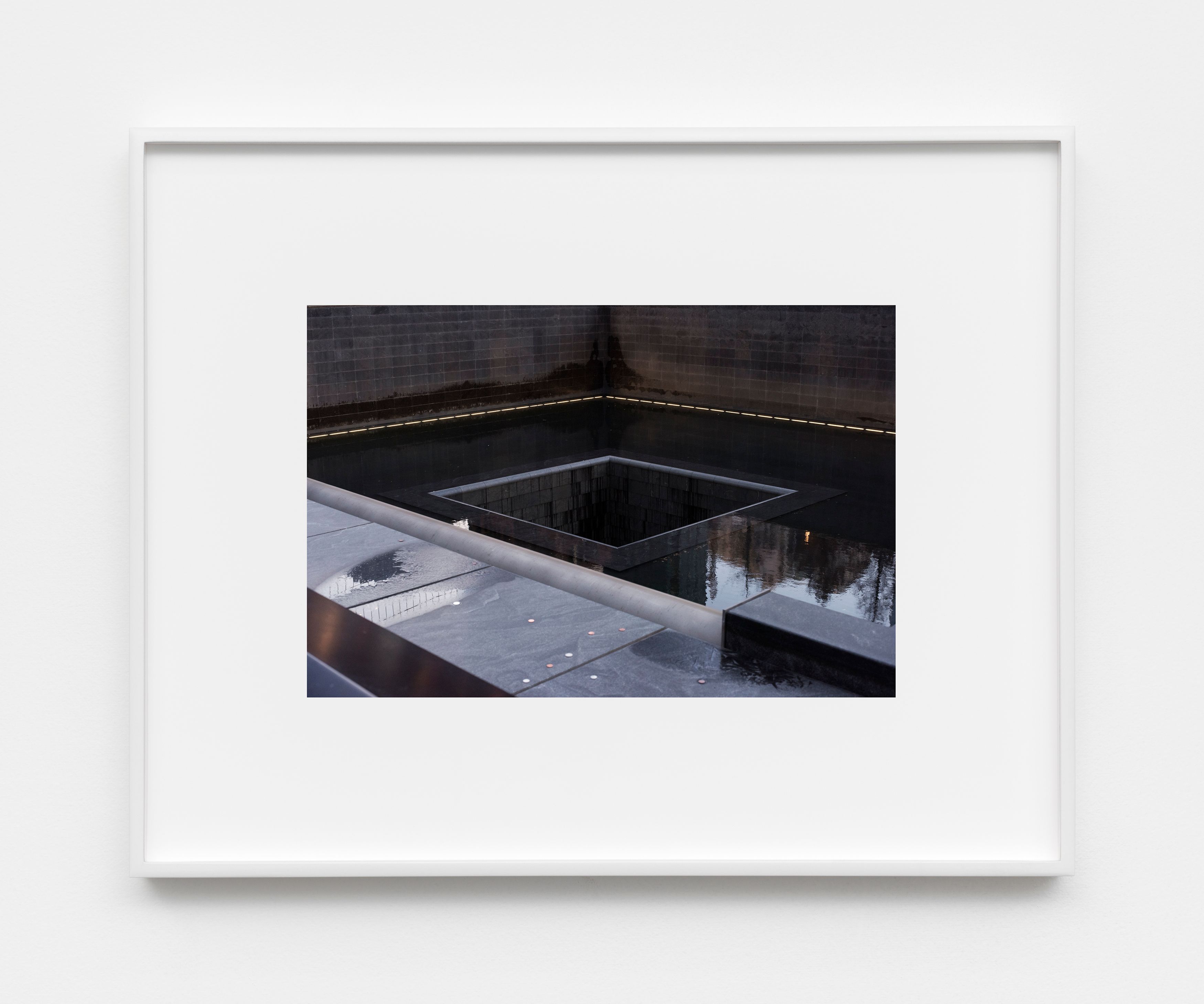 Matthew Booth, National September 11 Memorial, 2017-2018, mounted pigment print in powder-coated aluminum frame, 11 1/2 x 14 1/2 x 1/4 in. (29.21 x 36.83 cm) (framed size) 