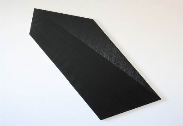 Rafał Bujnowski, Lamp Black: Pentagon (7) , 2008, oil on canvas, 33.3 x 71.26 in. 