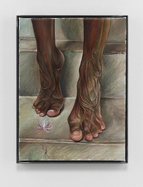 Srijon Chowdhury, Dancer, 2023, oil on linen in artist’s frame, 12 x 9 in. (30.48 x 22.86 cm), SCH_CLFP4892