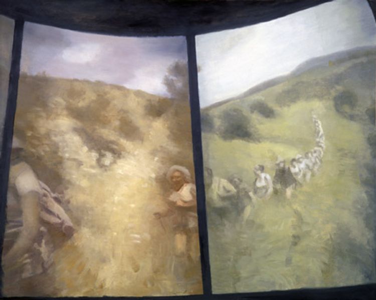 Olga Chernysheva, Panorama, 2005-2007 (series), oil on canvas, 47 x 59 in. (120 x 150 cm.,) each / installation dimensions variable