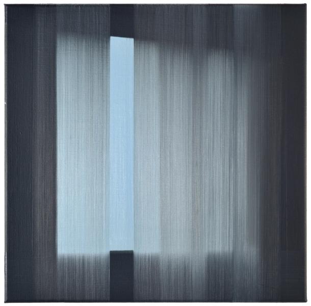 Rafal Bujnowski, Window, 2017, oil on canvas, 43 3/10 × 43 3/10 in. (110 x 110 cm)