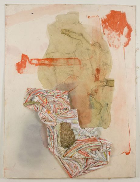 Hilary Harnischfeger, untitled, 2009, ink, paper, plaster, smokey quartz, 23 x 17.5 x 2 in.