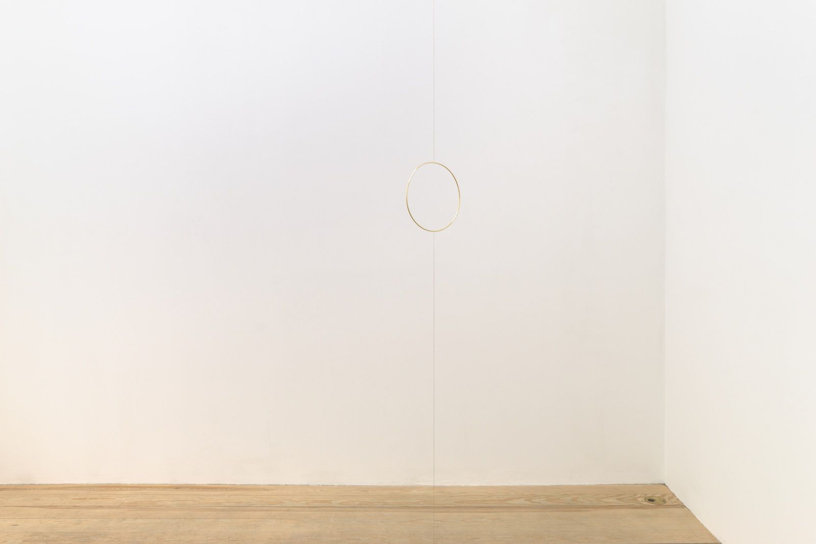 Stephen Lichty, Ring, 2013, bronze and string, dimensions variable, x 10 x 3/16 (dimensions variable x 25.4 x 0.5 cm)