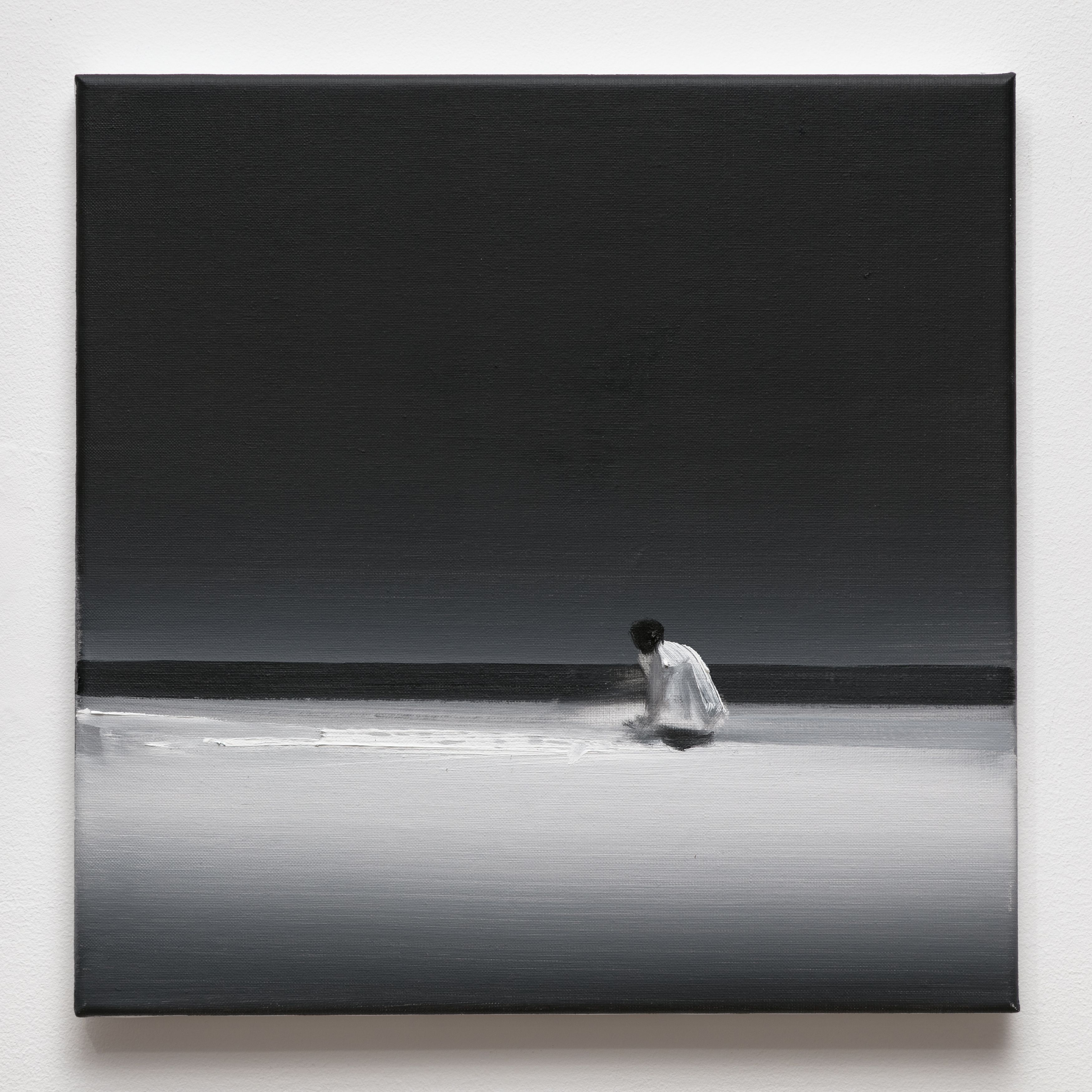 Rafal Bujnowski, The Last Day of Summer, 2019, oil on canvas, 18 1/8 x 18 1/8 in. (46 x 46 cm), RB_FP4136