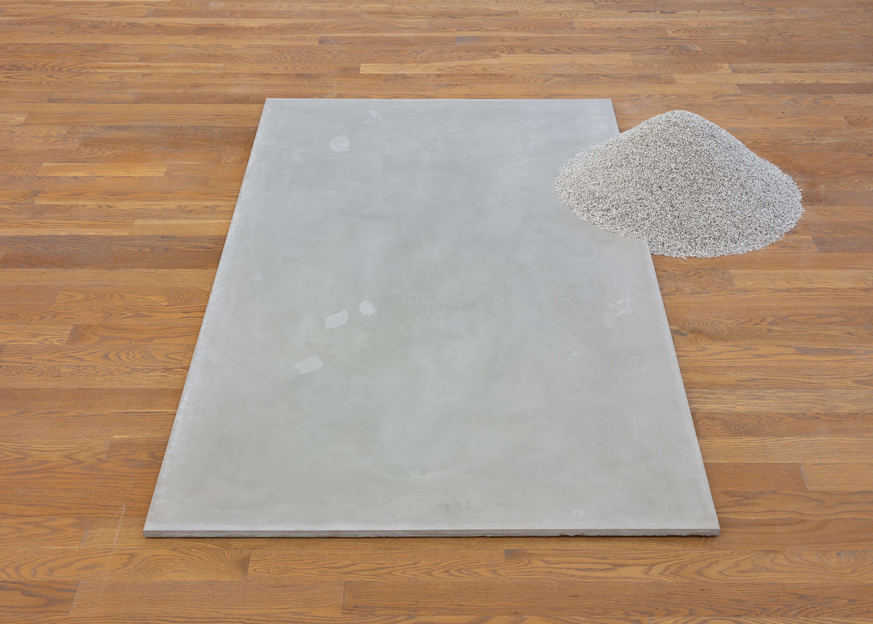 Stephen Lichty, Repose 4, 2021, concrete and crushed granite, 12 x 66 x 77 in. (30.48 x 167.64 x 195.58 cm)