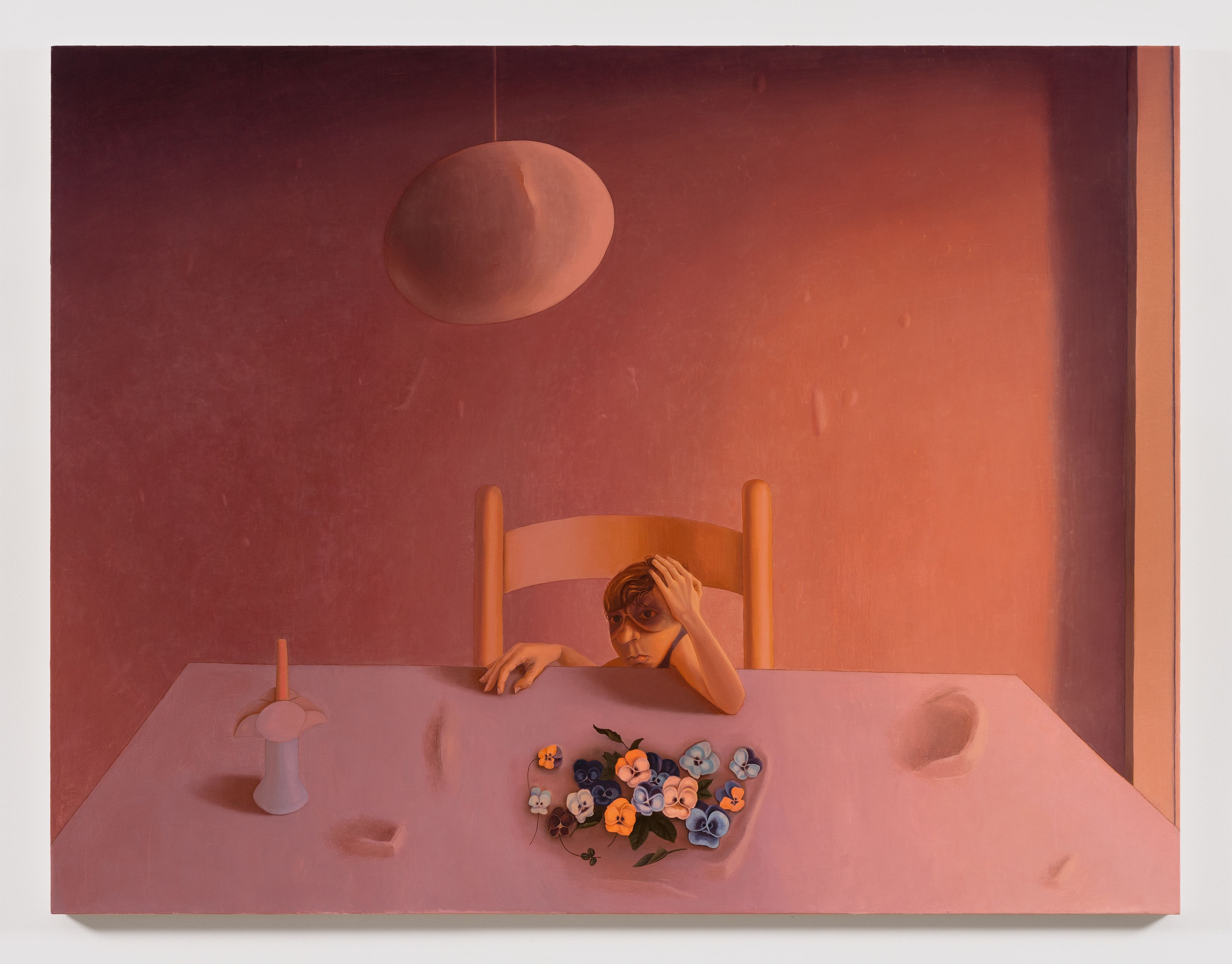 Anna Glantz, Soft Wax, 2019, oil on canvas, 60 x 78 in. (152.4 x 198.12 cm)