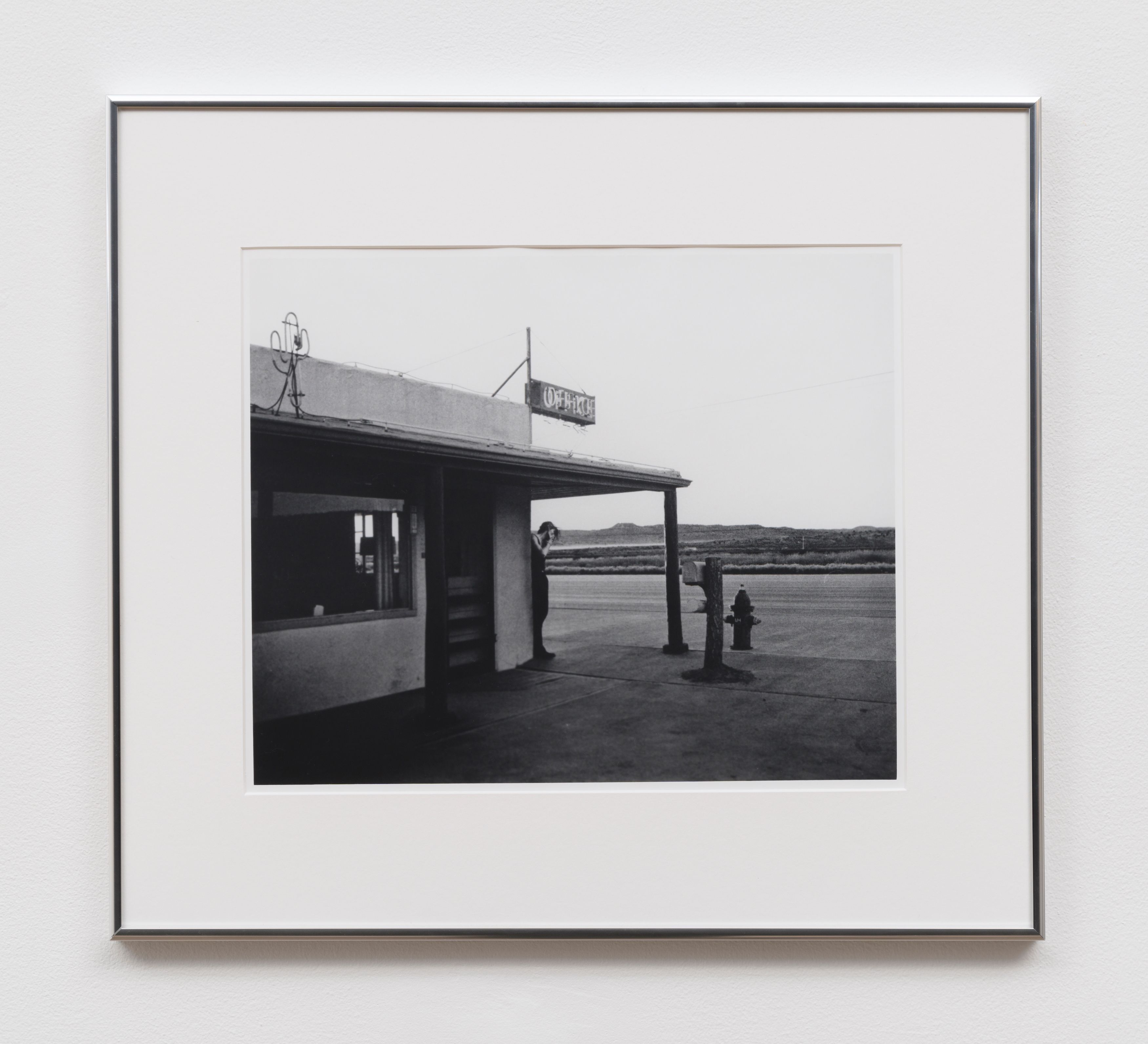 Erin Calla Watson, Route 66 Motels II, 2023, gelatin silver print, 12 3/16 x 14 in. (31.01 x 35.56 cm) (image size), 18 x 20 in. (45.72 x 50.08 cm) (framed size), edition of 3 with 2 AP