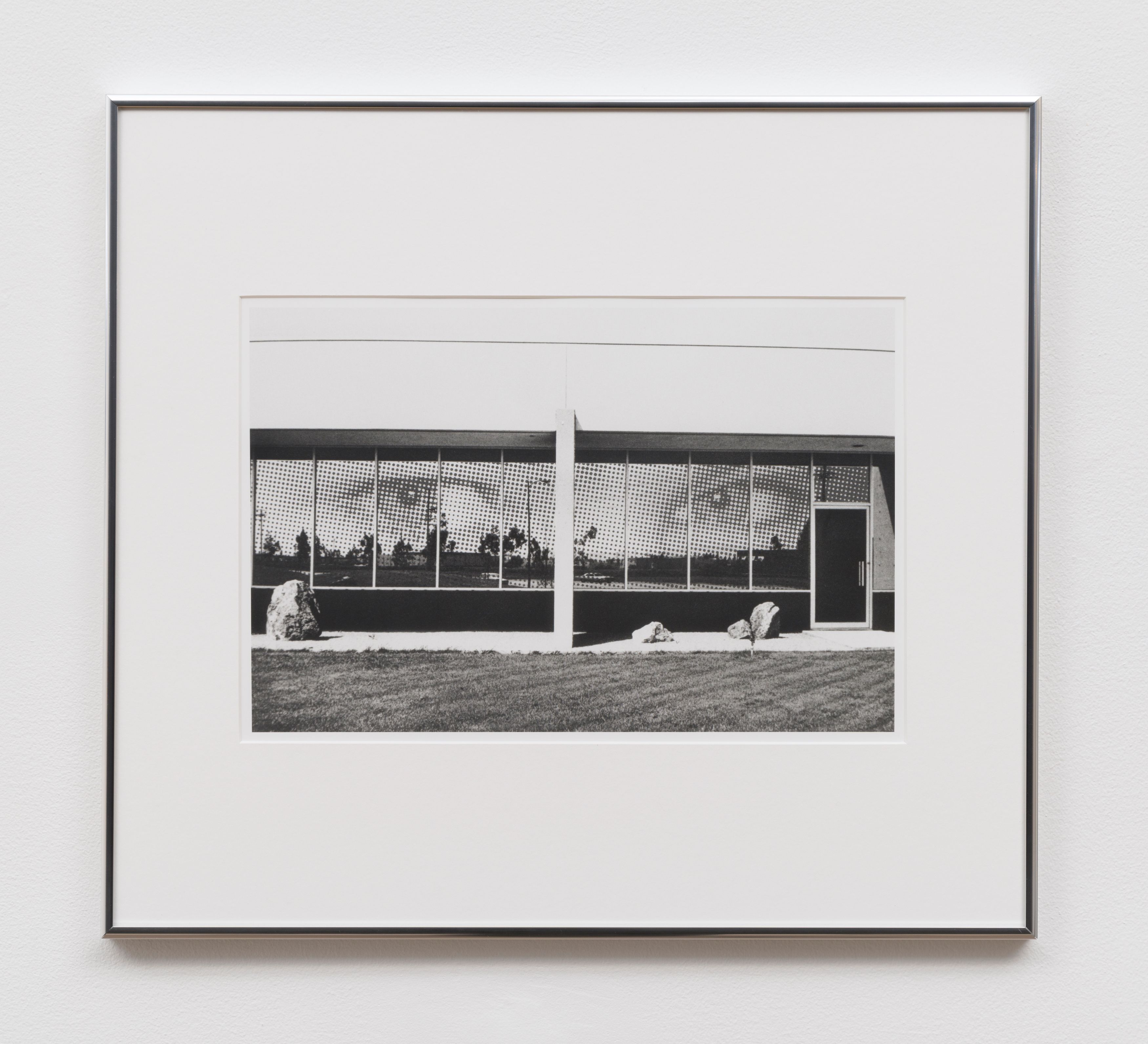 Erin Calla Watson, South Wall, Mazda Motors, 2121 East Main Street, 2023, gelatin silver print, 9 x 14 in. (22.81 x 35.56 cm) (image size), 18 x 20 in. (45.72 x 50.08 cm) (framed size), edition of 3 with 2 APErin Calla Watson, South Wall, Mazda Motors, 2121 East Main Street, 2023, gelatin silver print, 9 x 14 in. (22.81 x 35.56 cm) (image size), 18 x 20 in. (45.72 x 50.08 cm) (framed size) Edition of 3 with 2 AP