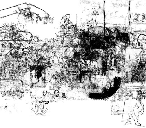 Siebren Versteeg, The Satan Drawings, 2007 (detail.)