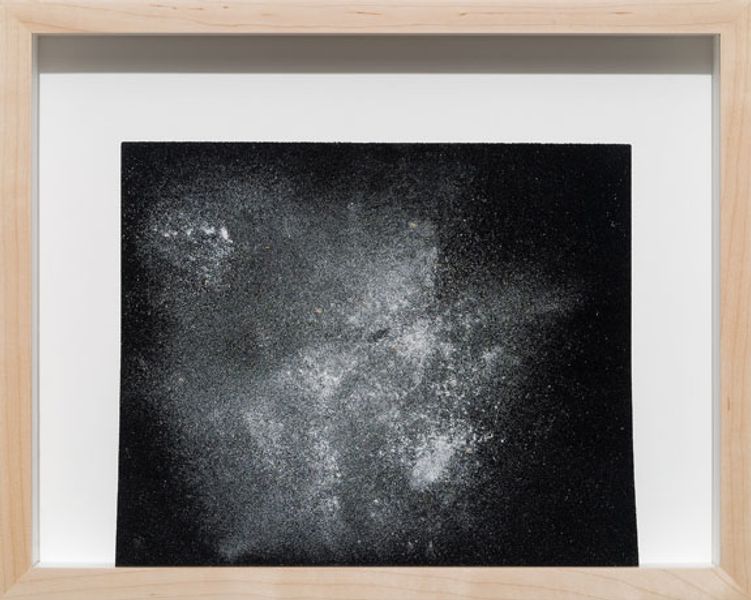 Hany Armanious, Wall Rubbing, 2007, clogged sandpaper, 12.2 x 16 in. / 31 x 40.5 cm. (framed dimensions.) HA_FP1011