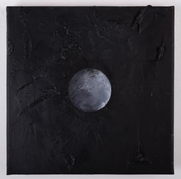 Rafal Bujnowski, Moon [5], 2018, oil on canvas, 11 3/4 x 11 3/4 in. (30 x 30 cm)