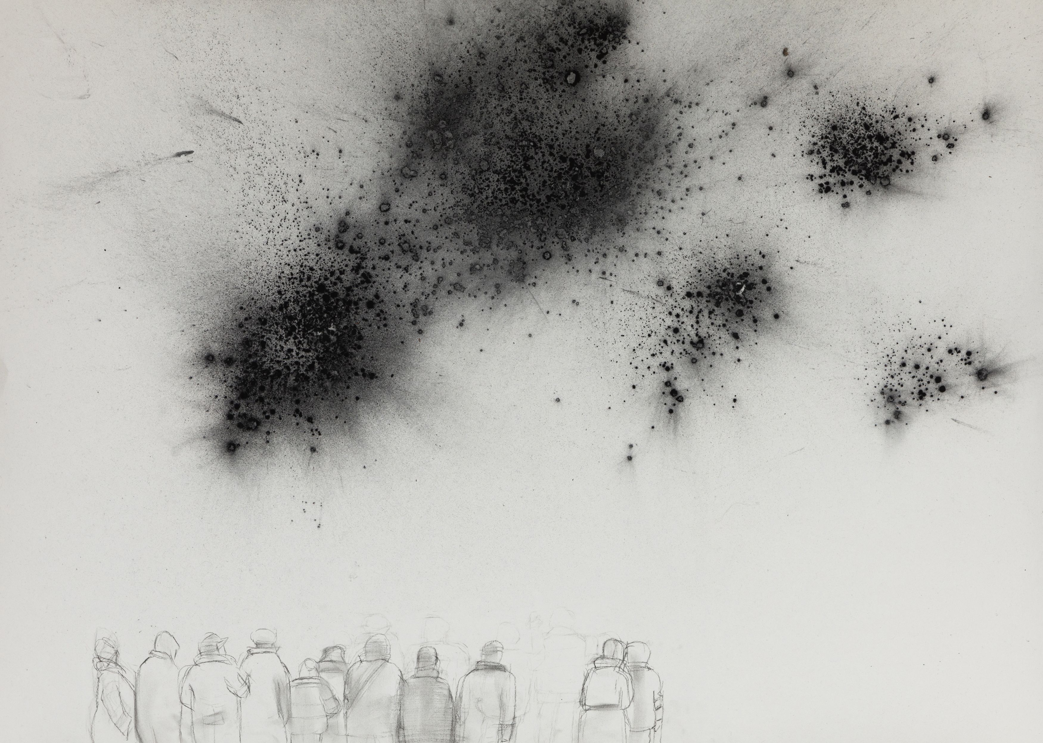 Olga Chernysheva, Untitled, 2022, charcoal on paper, 60 x 84 cm (23 5/8 x 33 in.)