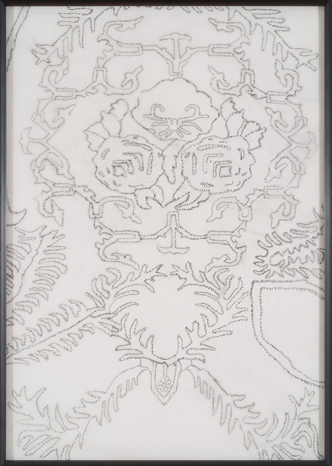Hany Armanious, Magic Carpet, 2002, pencil on tracing paper, 33 x 23.5 in.
