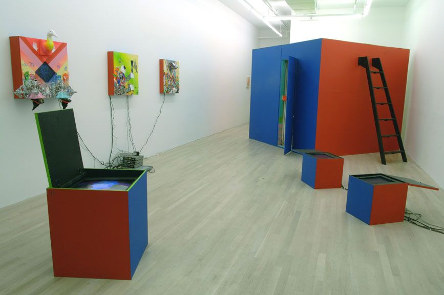Jacob Ciocci, Inspiration Superhighway, 2005, installation view, Foxy Production, New York