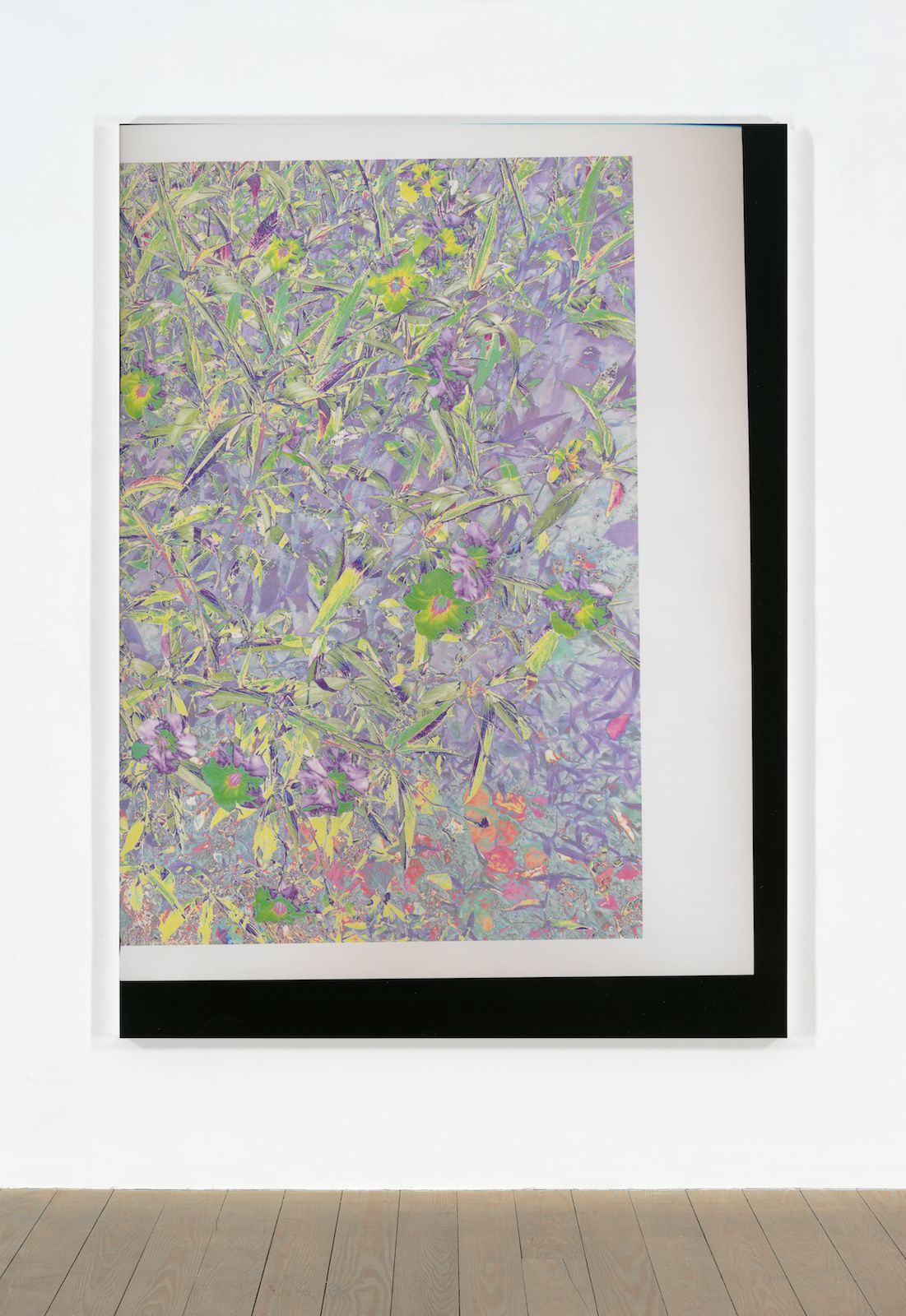 Travess Smalley, Untitled (Feb_24_2015_Floral_LuluBook_Scan 10), 2015, UV coated digital pigment print mounted on aluminum frame, 81 1⁄2  × 59 1⁄2  × 1 1⁄2  in. ( 207.01  × 151.13  × 3.81  cm)