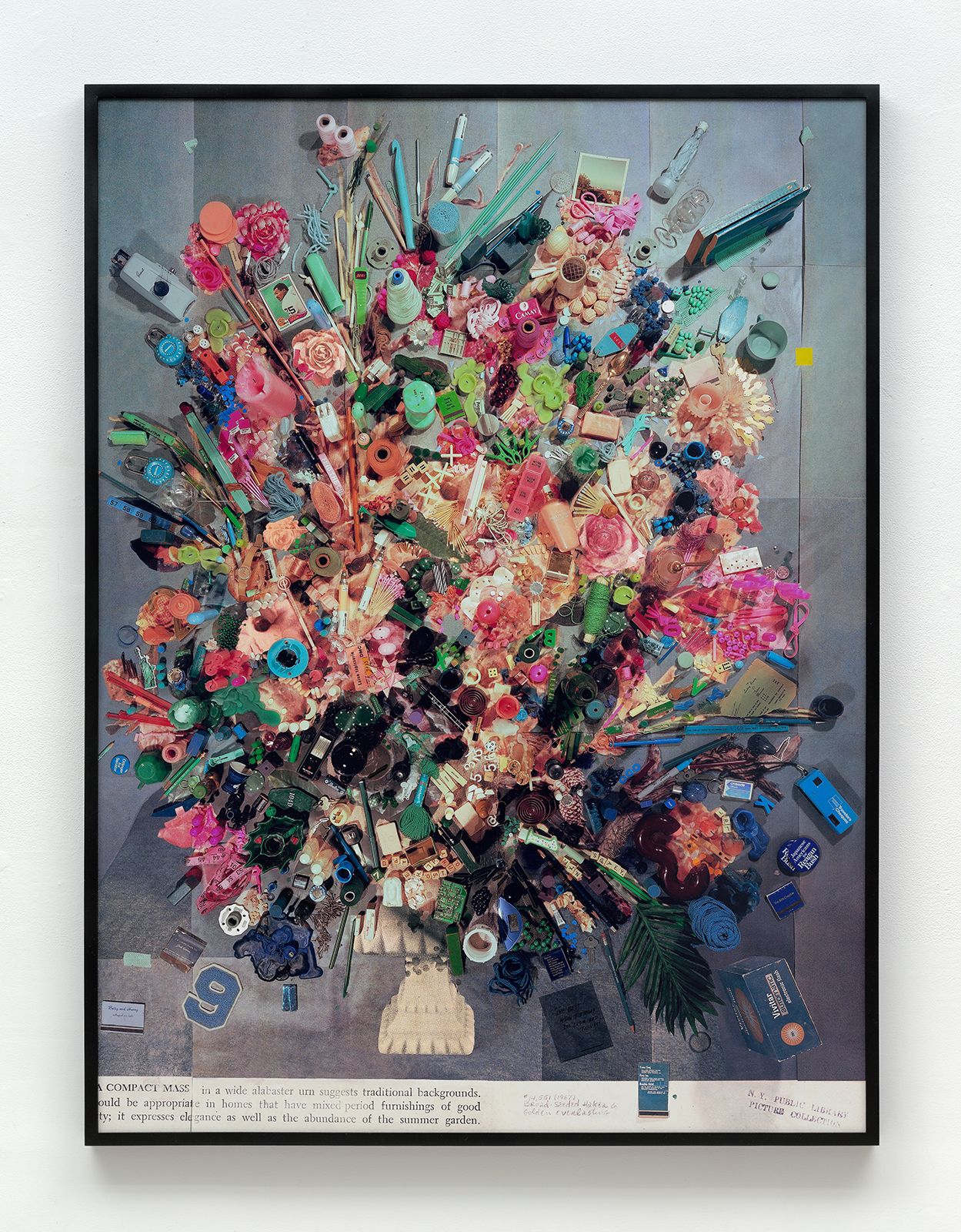 Sara Cwynar, Contemporary Floral Arrangement 5 (A Compact Mass), 2014, chromogenic print on matte paper mounted to Dibond, 60 × 44 in. ( 152.40  × 111.76  cm)