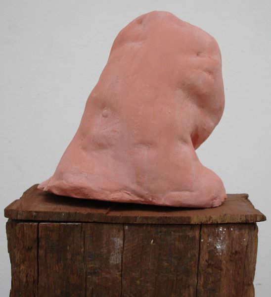 Gabriel Hartley, Sumo, 2008, unfired glaze on ceramic, 7.1 x 9.8 x 5.1 in. (18 x 25 x 13 cm.,) GH_FP1462