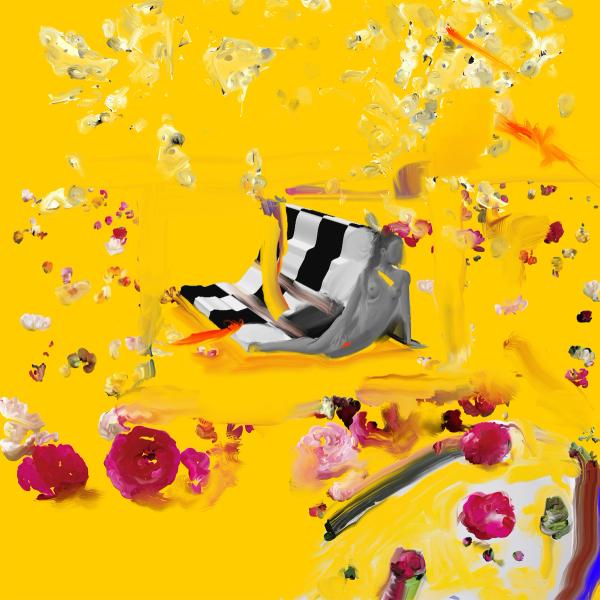 Petra Cortright, Void Mastery / Blank Control (01), 2011, Giclée pigment print on canvas, 39 x 39 x 1.6 in. (99 x 99 x 4 cm.,) PC_FP2860