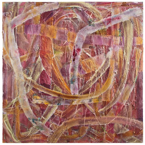 Gabriel Hartley, Scrap, 2012, oil and spray paint on canvas, 78 3/4 x 78 3/4 in. (200 x 200 cm)