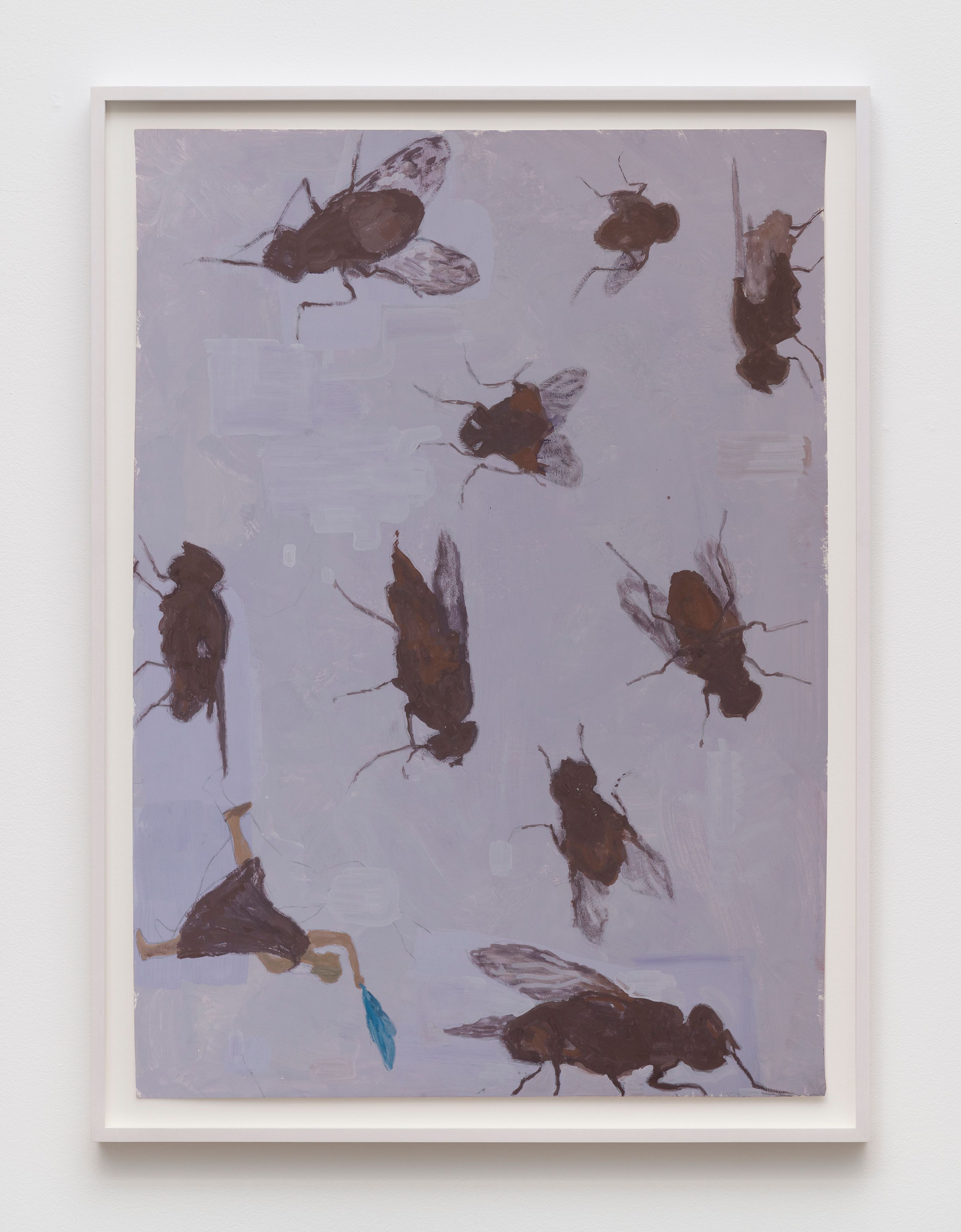 Olga Chernysheva, Flies, 2020, gouache on paper, 84 x 60 cm (33 x 23 5/8 in.) 