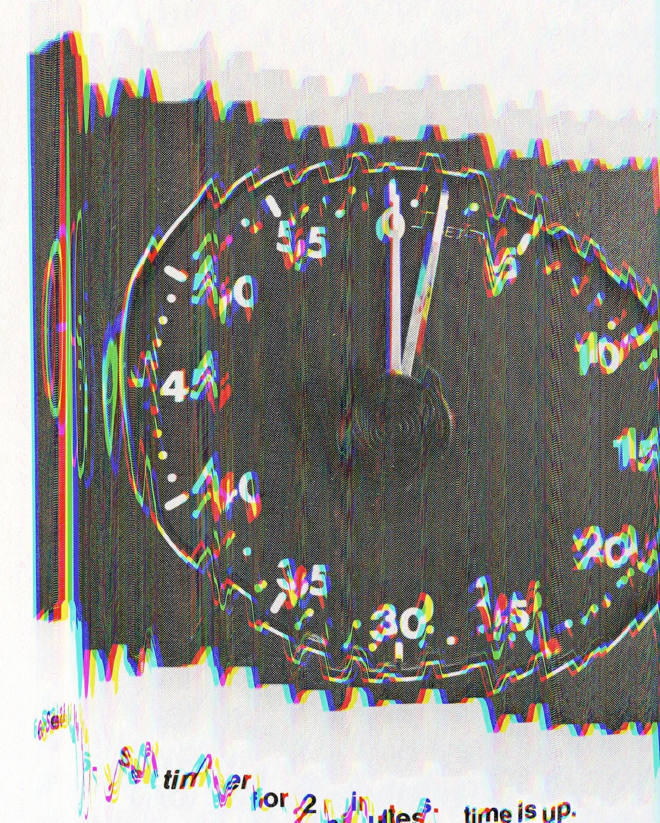 Sara Cwynar, Time Is Up (Darkroon Manuals), 2013, chromogenic print mounted on plexiglas, framed, 30 × 24 in.