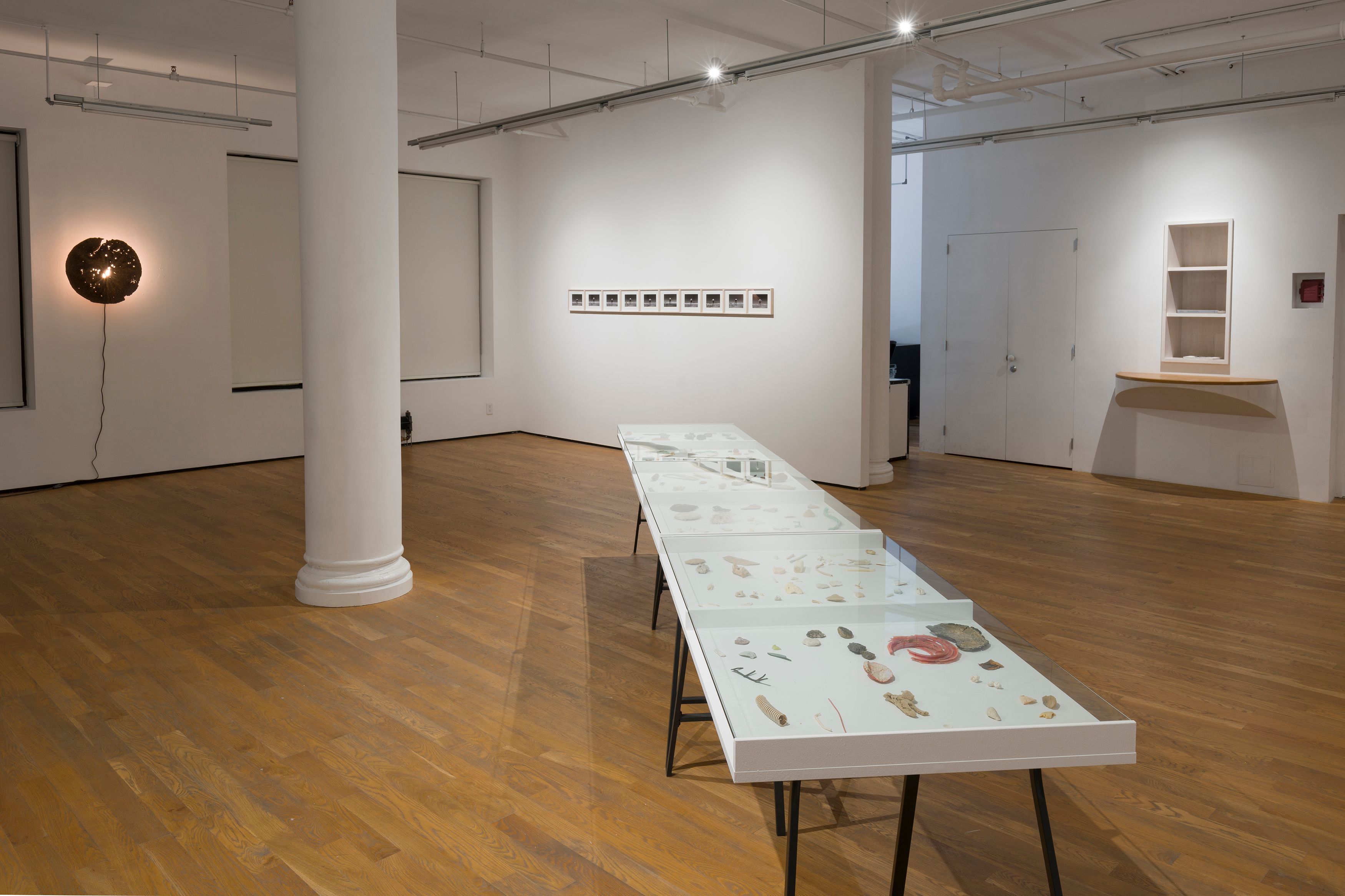 Rafal Bujnowski, Lamp Black Love Story, 2022, installation view, Foxy Production, New York