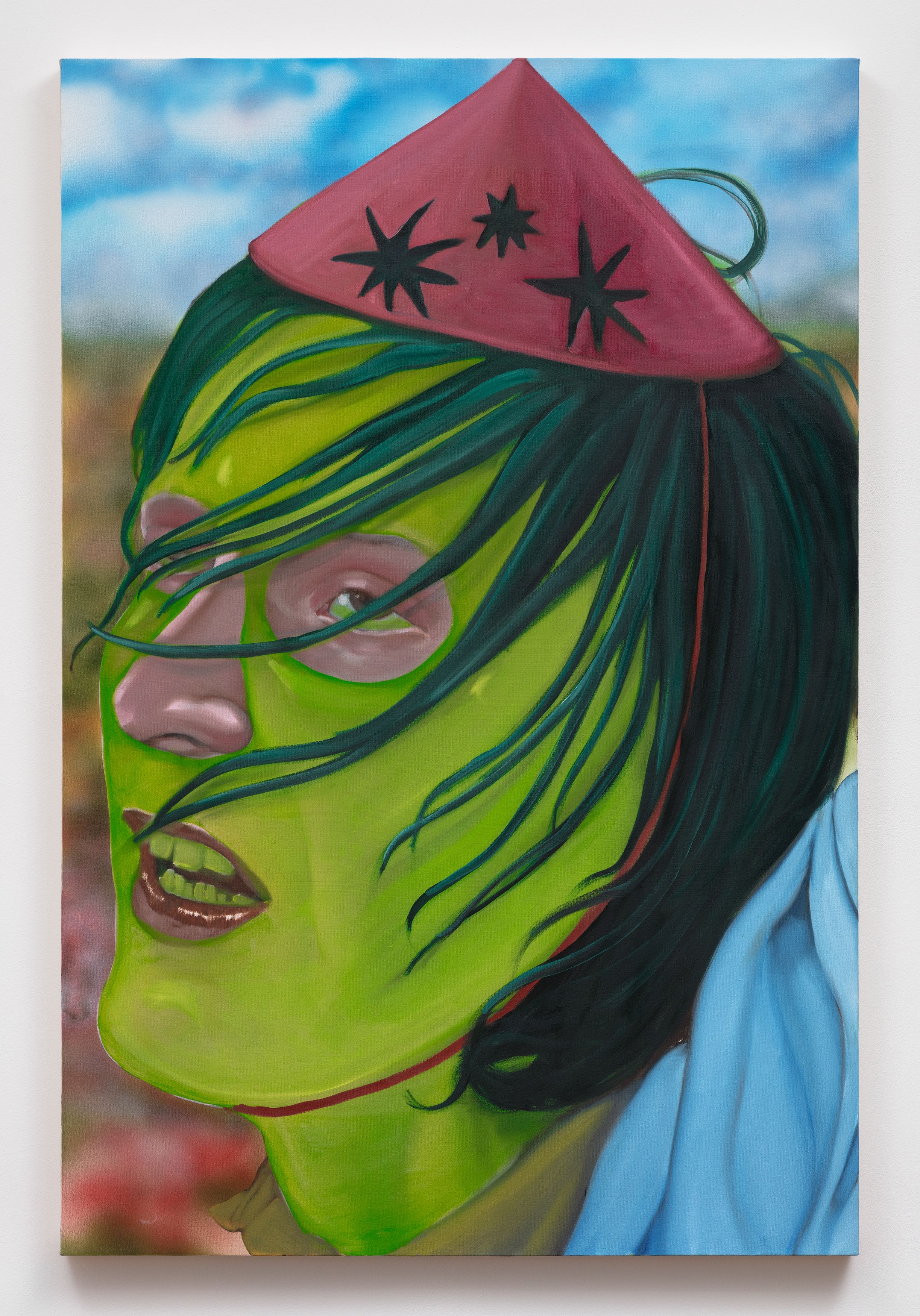 Anja Salonen, The Trance of the Plants (Michael), 2018, oil and acrylic on canvas, 60 x 40 in. (152.4 x 101.6 cm)