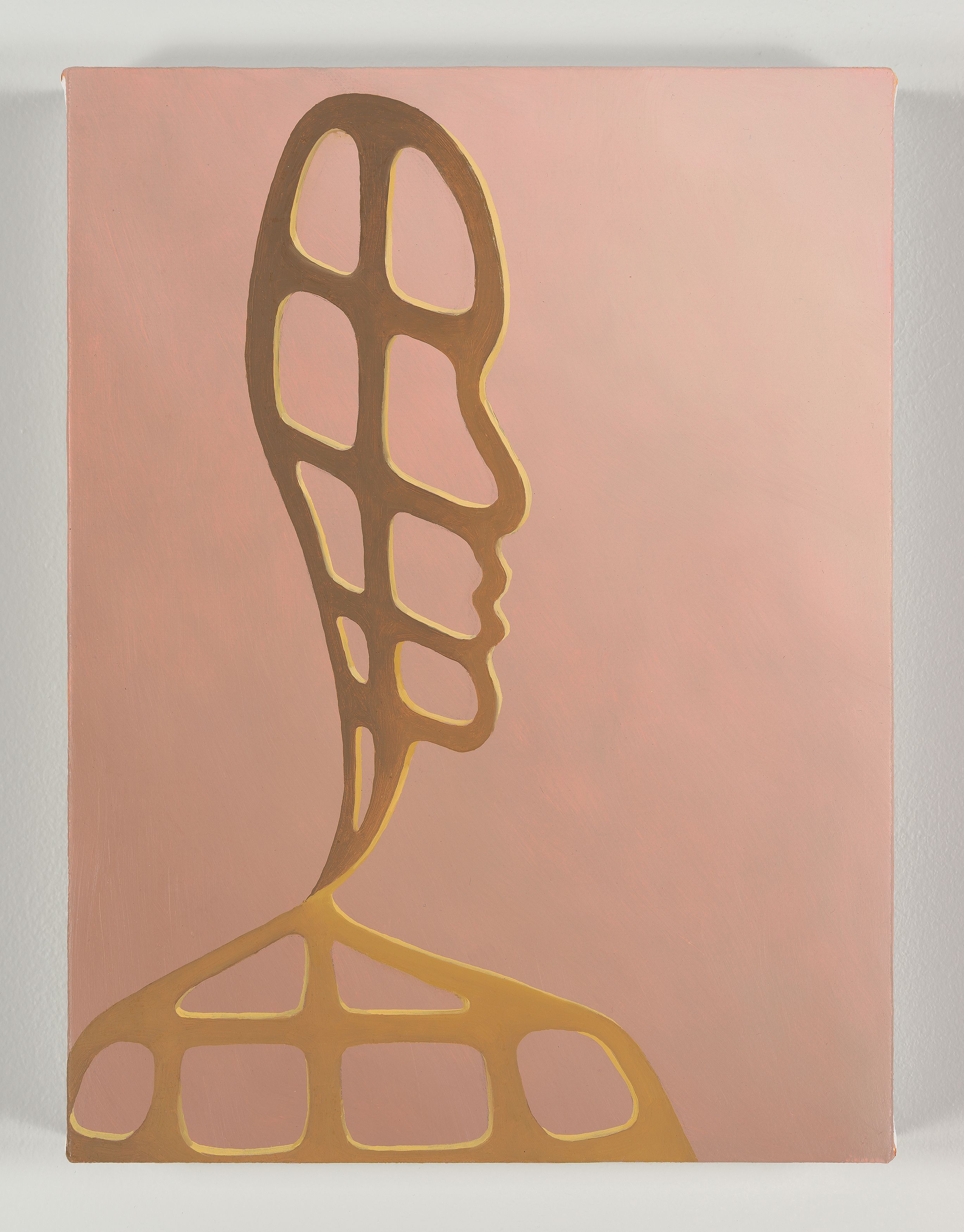 Sascha Braunig, Twist 1, 2016, oil on linen over panel, 12 x 9 in. (30.48 × 22.86 cm.) 