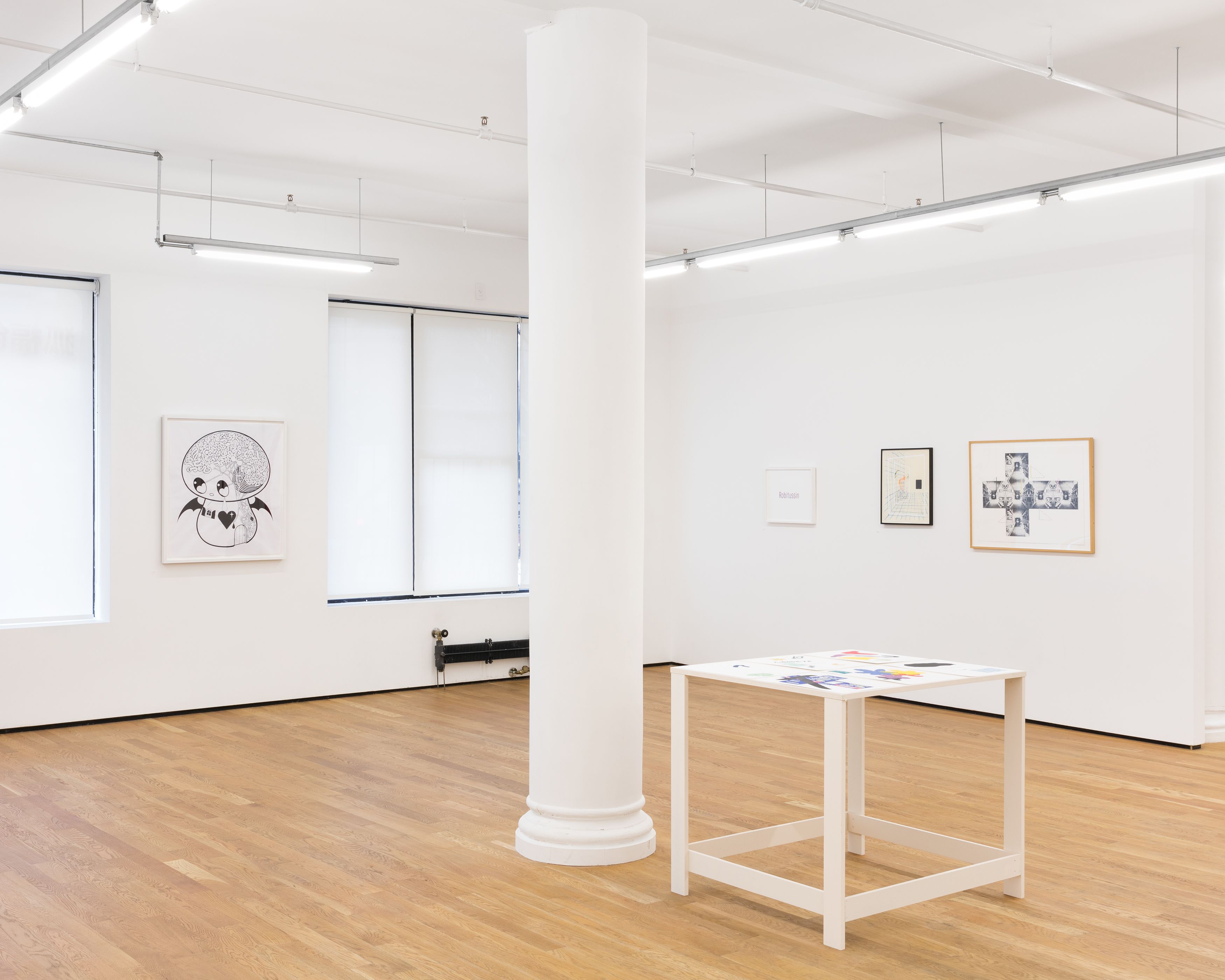 Marginal Editions / Ten Marginal Years, 2018, installation view, Foxy Production, New York