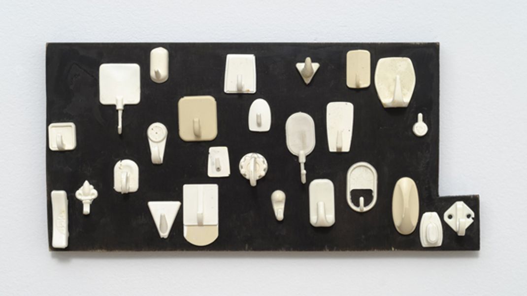Hany Armanious, Porcelain Palace, 2008, Cast polyurethane on plywood, 8 x 16 x 2 in. (20.3 x 40.6 x 5.1 cm.) HA_FP1538