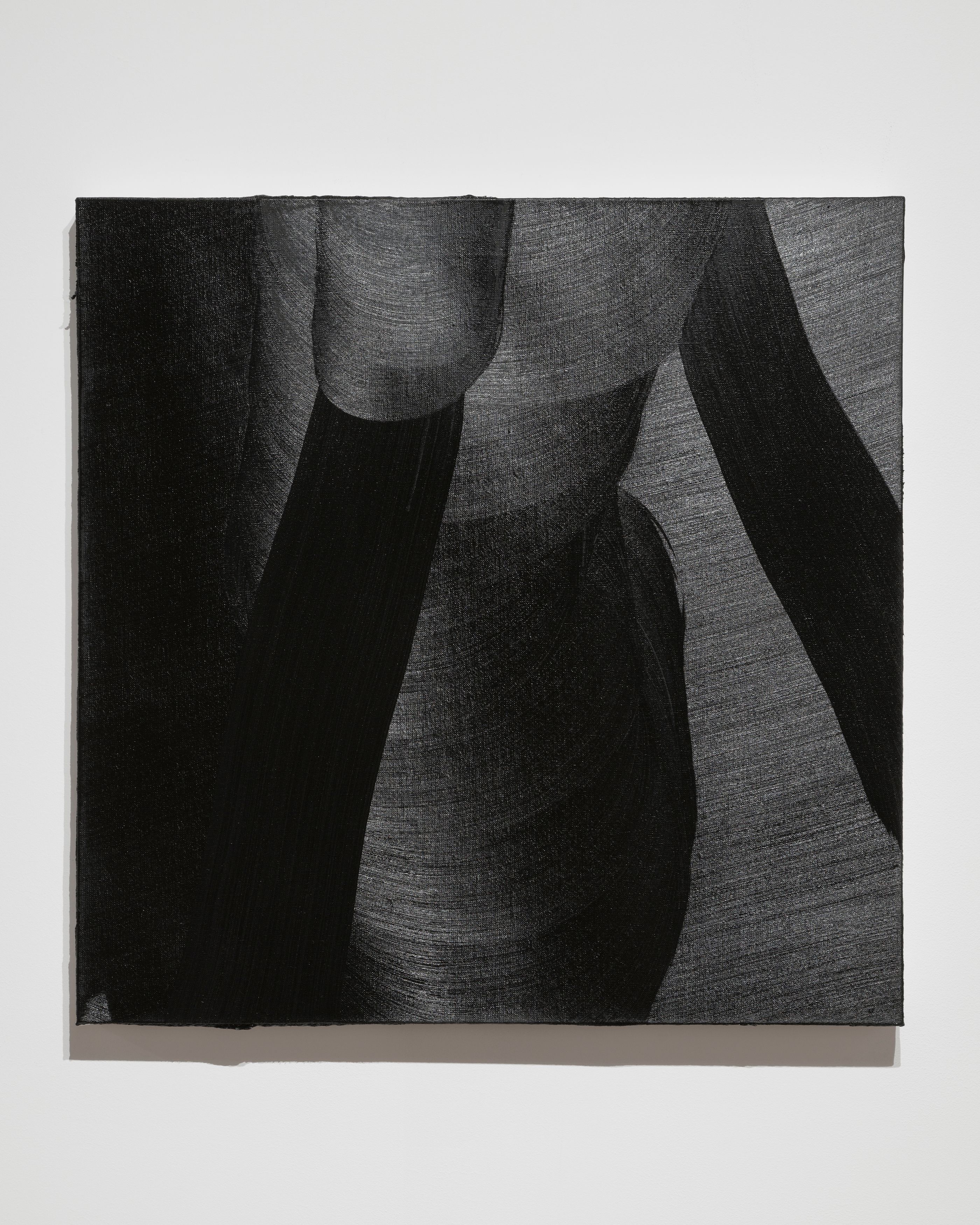 Rafal Bujnowski, White Dress (American Night), 2021, oil on canvas, 66 x 66 x 3 cm (26 x 26 x 1 1/8 in.)