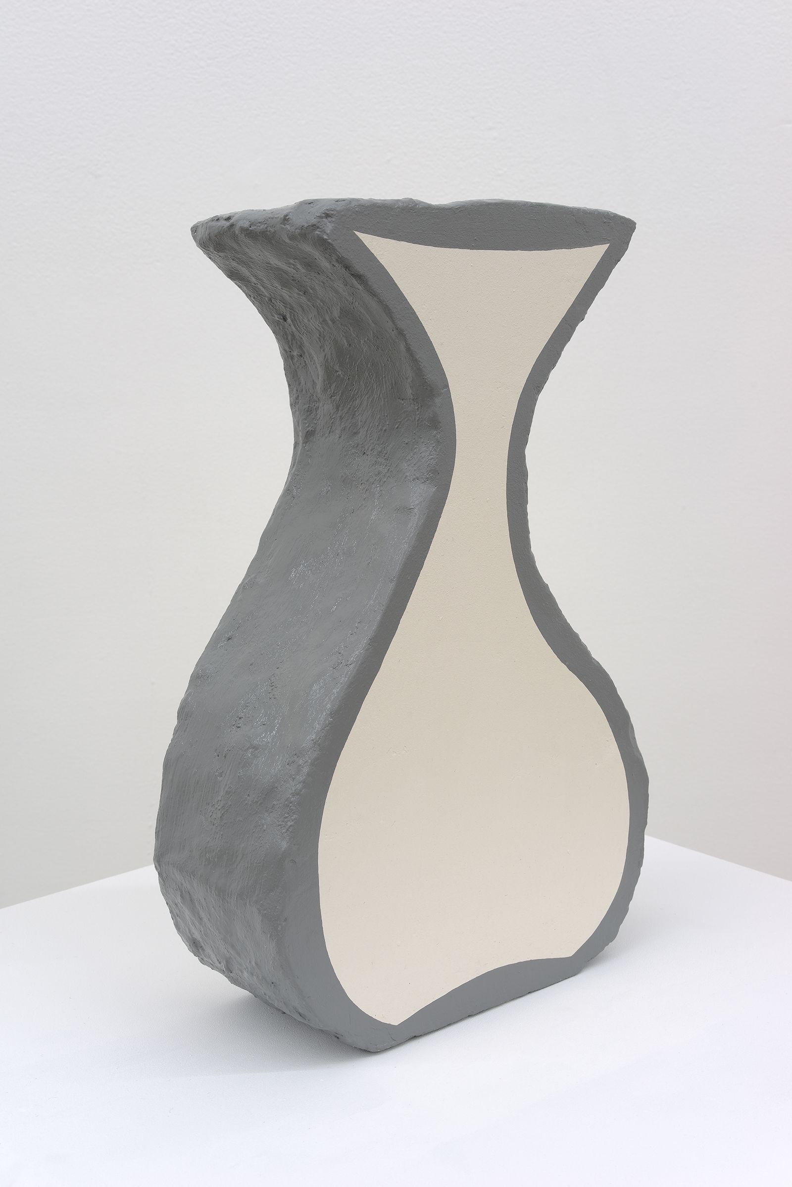 Denise Kupferschmidt, Vase, 2015, cement and acrylic, 14 x 8 3/4 x 3 1/2 in.