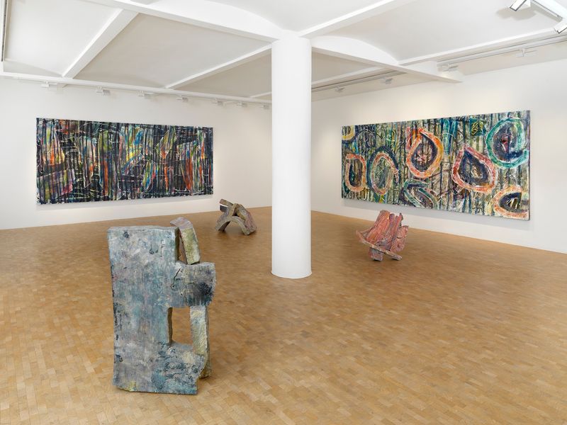 Gabriel Hartley, Lozenges, 2015, installation view, Pippy Houldsworth Gallery, London 