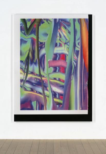 Travess Smalley, Untitled (Feb_24_2015_Floral_LuluBook_Scan 12), 2015, UV coated digital pigment print mounted on aluminum frame, 81 1⁄2 x 59 1⁄2 x 11⁄2 in. (207.01 x 151.13 x 3.81 cm.,) unique, TS_FP3140
