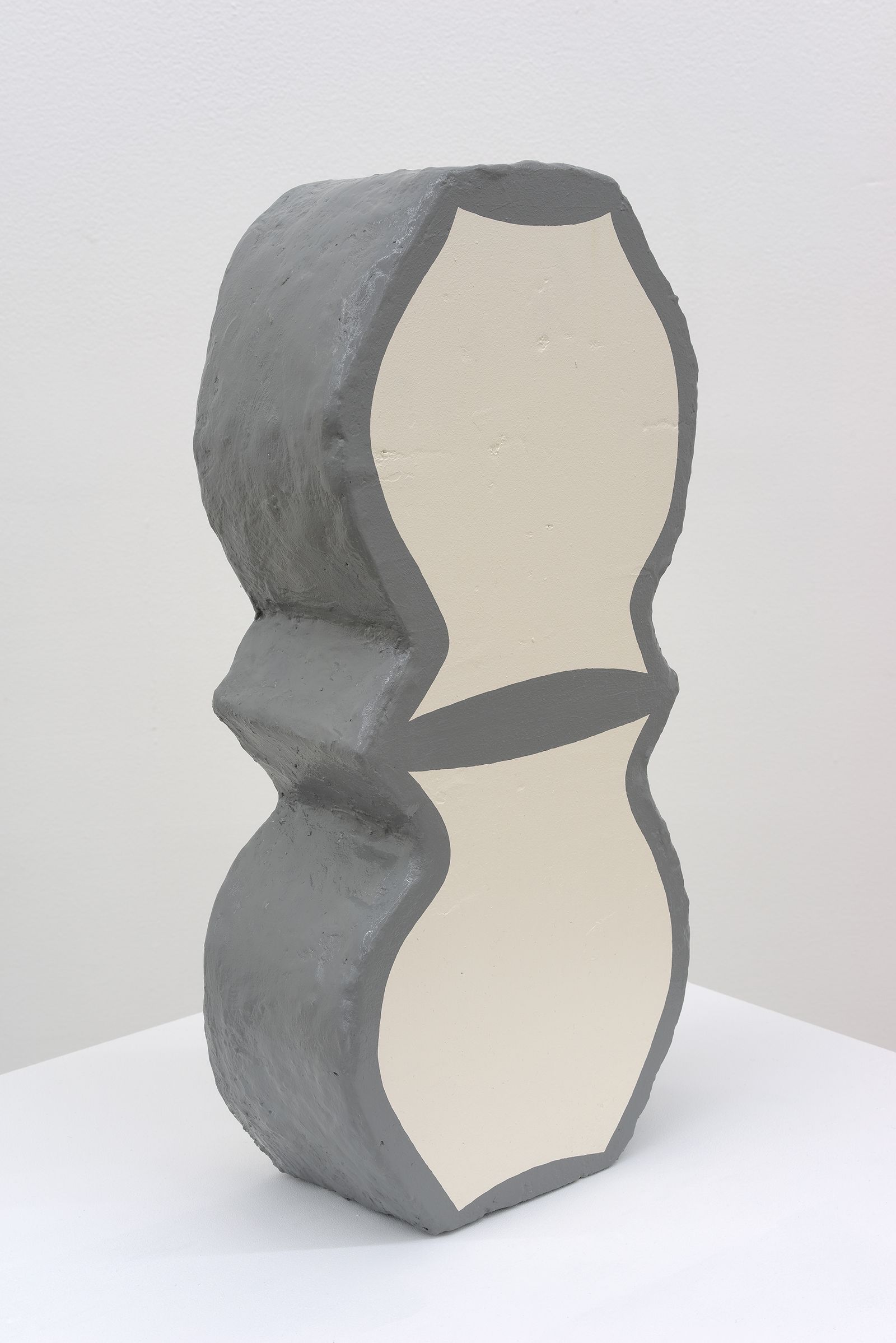 Denise Kupferschmidt, Vase, 2015, cement and acrylic, 15 1/2 x 14 1/4 x 3 1/2 in.