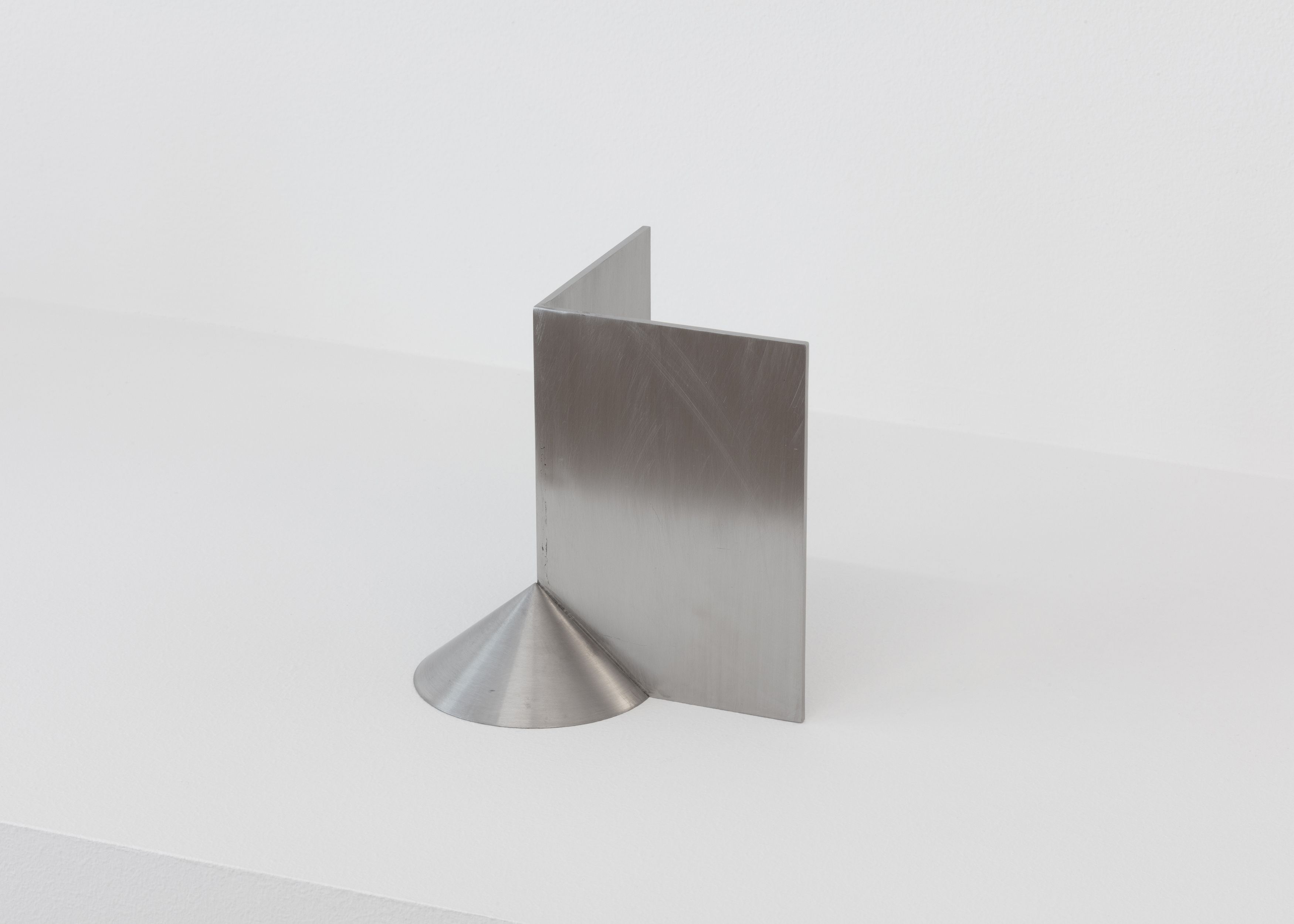 Stephen Lichty, Form 8, 2021, stainless steel, 4 x 4 x 3 in. (10.16 x 10.16 x 7.62 cm)