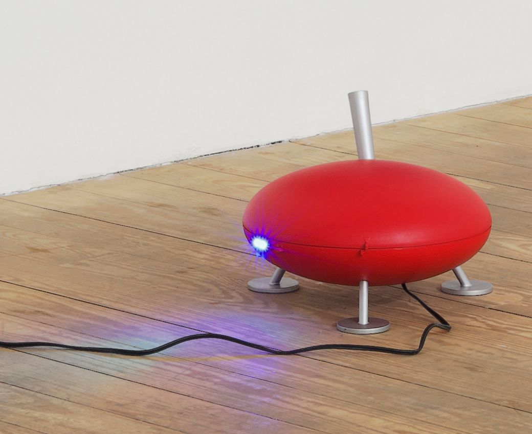 Cory Arcangel, Timeless Standards, 2011, red stadler form "Fred" humidifier, 12 x 15 x 15 in.