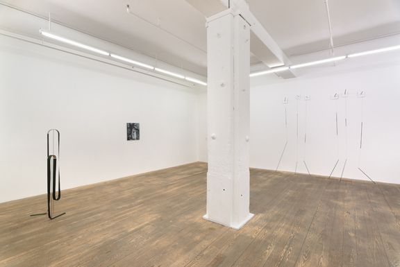 Bauer. Croxson. Lichty. Wood., 2012, installation view, Foxy Production, New York
