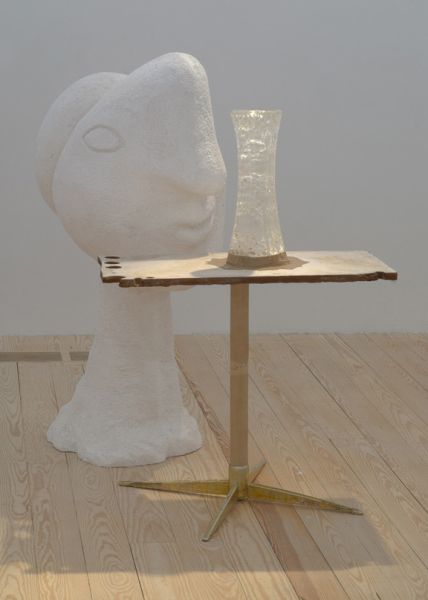 Hany Armanious, Effigy of an Effigy with Mirage, 2010, polyurethane resin, pigment, fiberglass, pewter, 52 x 41 1/4 x 33 in.