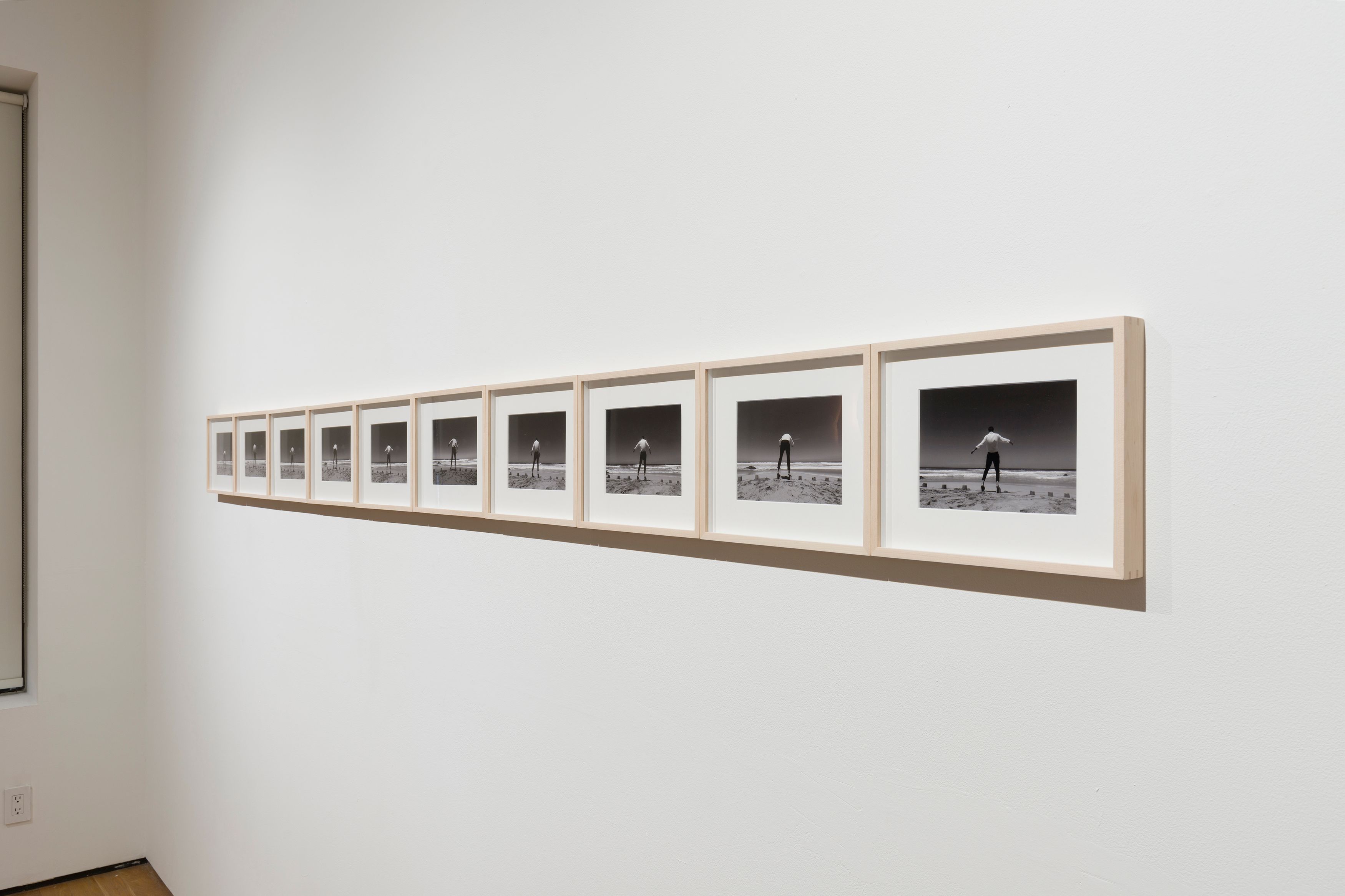 Rafal Bujnowski, Sand Castles, 2018 (printed 2022), B&amp;W photograph in ten panels, 18.5 x 12.4 cm each (7 1/4 x 4 7/8 in. each), overall dimensions variable