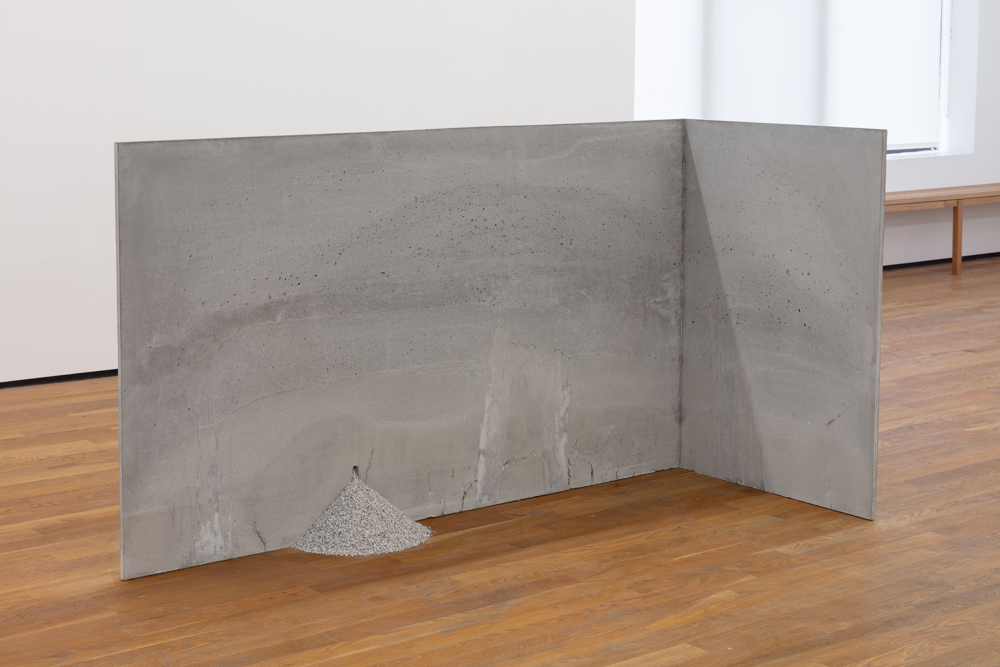 Stephen Lichty, Repose 1, 2021, concrete and crushed granite, 44 x 77 x 58 in. (111.76 x 195.58 x 147.32 cm)
