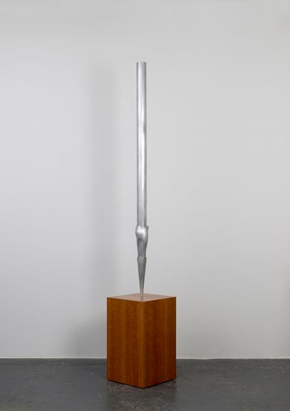 Daniel Sinsel, Untitled, 2010, aluminum, wood, 84 1/14 x 3 x 3 in.