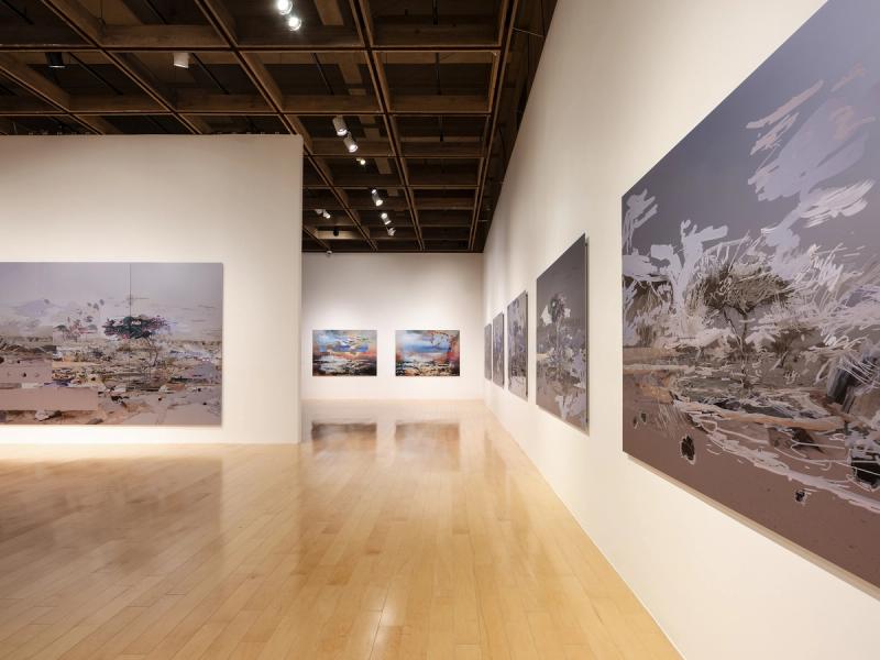 Petra Cortright: sapphire cinnamon viper fairy, 2022/23, installation view, Palm Springs Art Museum, Palm Springs, CA. Photo: Lance Gerber