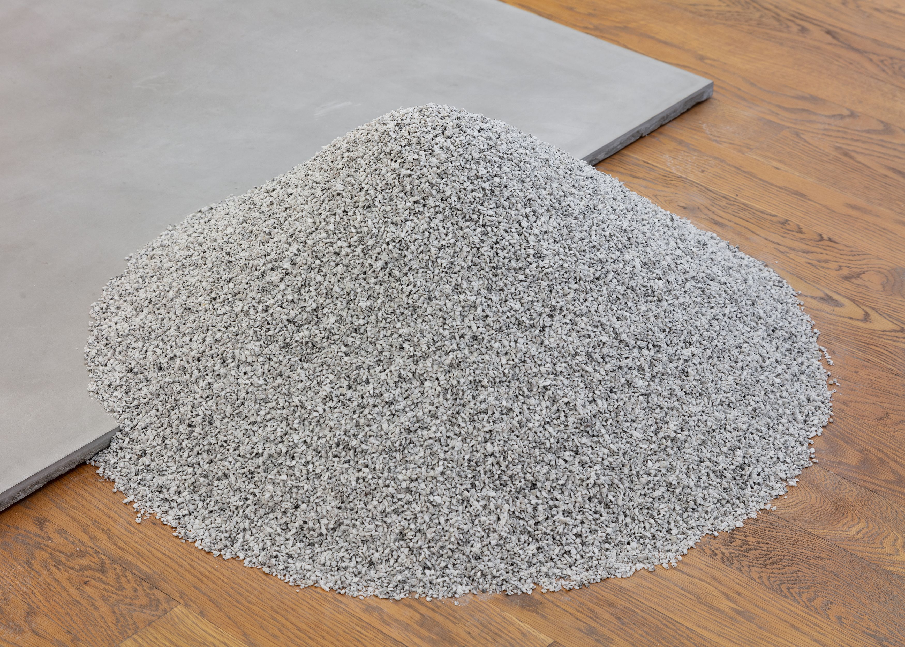 Stephen Lichty, Repose 4, 2021, concrete and crushed granite, 12 x 66 x 77 in. (30.48 x 167.64 x 195.58 cm)